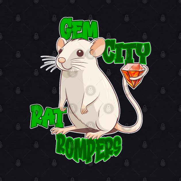 Gem City Rat Rompers by nonbeenarydesigns